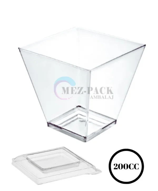 200cc Prizma Kase Kapaklı 300 Adet