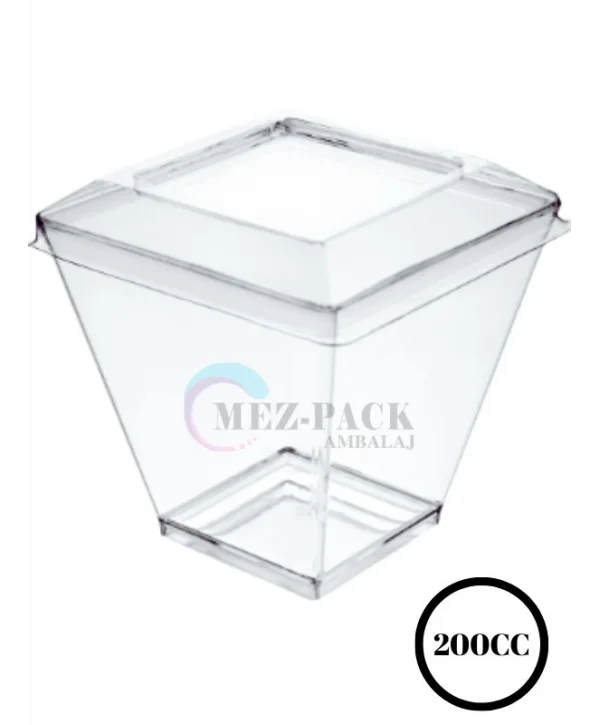 200cc Prizma Kase Kapaklı 300 Adet