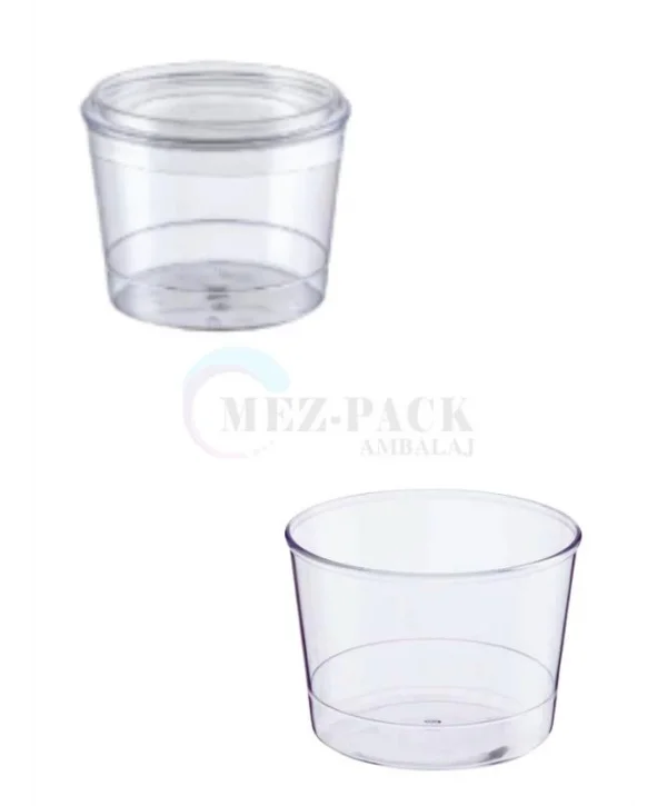 250cc Bodega Tatlı Kasesi Kapaklı 100 Adet