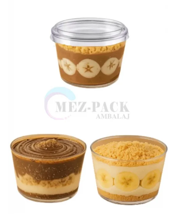 250cc Bodega Tatlı Kasesi Kapaklı 150 Adet