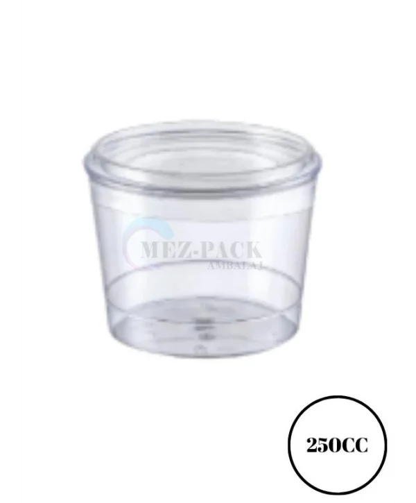 250cc Bodega Tatlı Kasesi Kapaklı 150 Adet