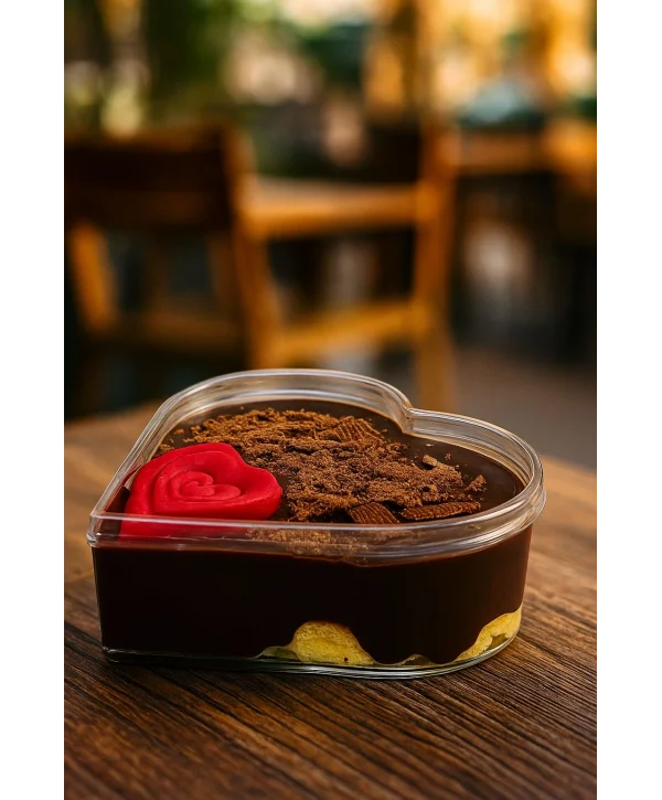 300cc Kalpli Tatlı Kasesi Kapaklı 100 Adet