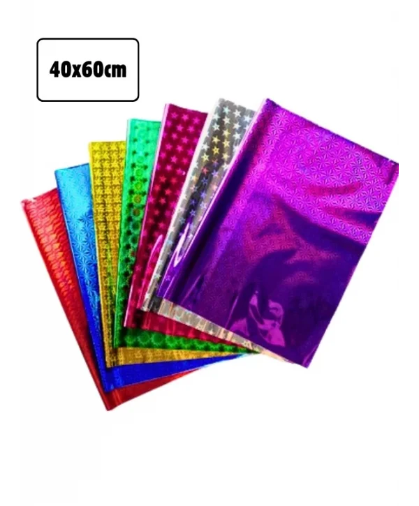 40x60cm Desenli Lüks Metalize Poşet 300 Adet