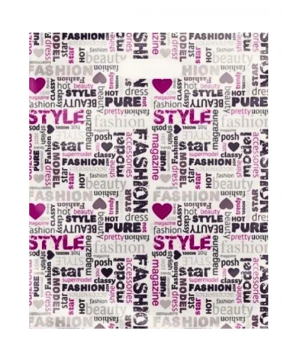 Çok Renkli Takviyeli Poşet Fashion Desen 150 Adet No:4