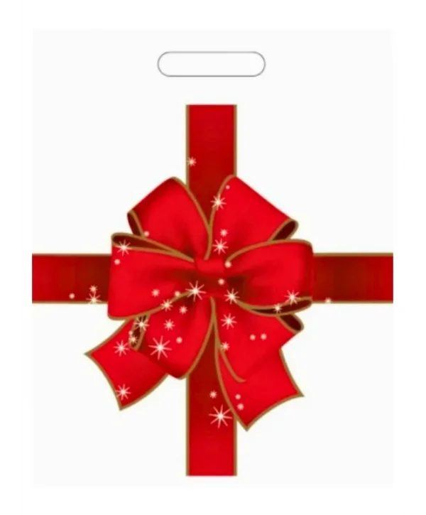 Çok Renkli Takviyeli Poşet Fiyonk Desen 1000 Adet No:4