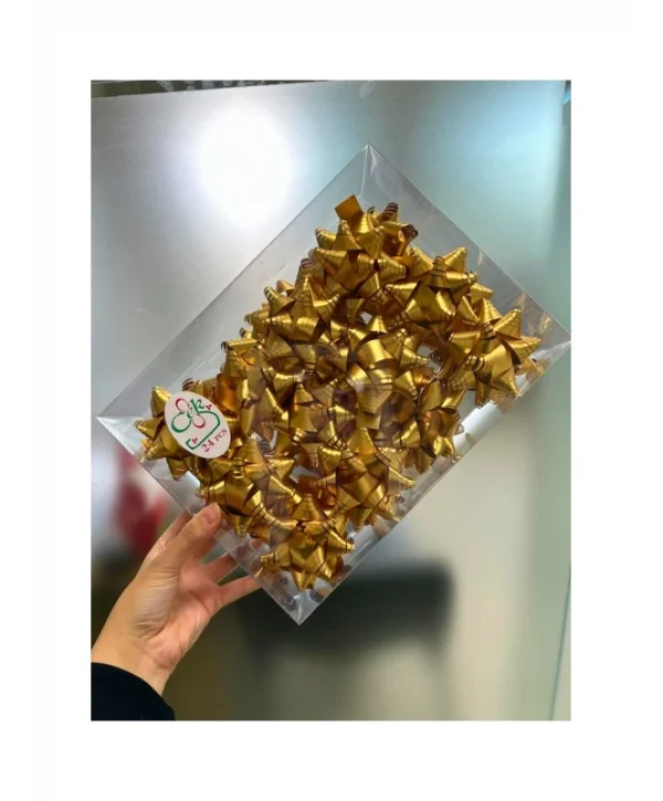 Kutup Yıldızı Hediye Paketi Süsü Gold 24 Adet