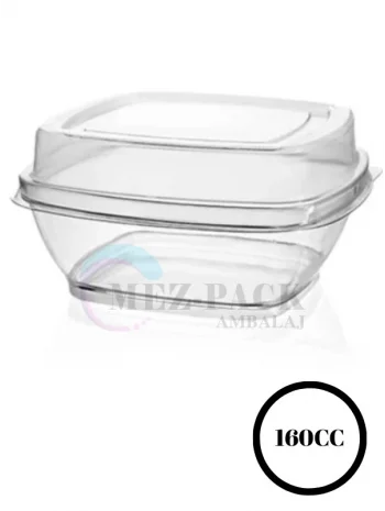 160cc Kare Kase Kapaklı 250 Adet