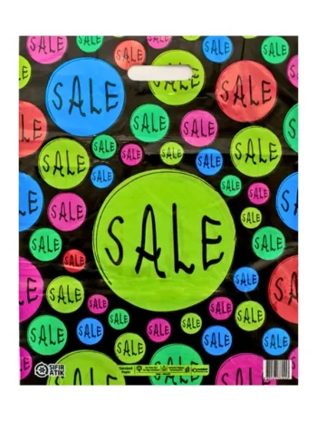 Çok Renkli Takviyeli Poşet Sale Desen 250 Adet No:3