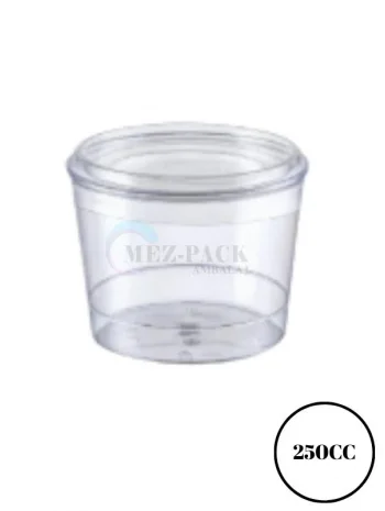 250cc Bodega Tatlı Kasesi Kapaklı 400 Adet