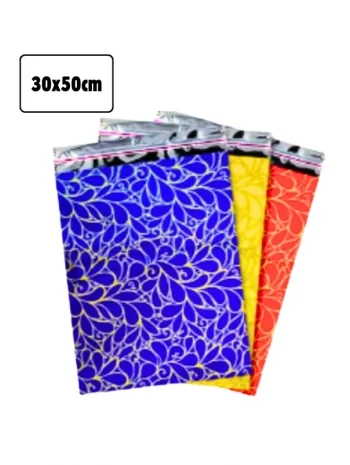 30x50cm Desenli Lüks Metalize Poşet 500 Adet