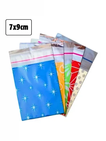 7x9cm Desenli Lüks Metalize Poşet 1000 Adet