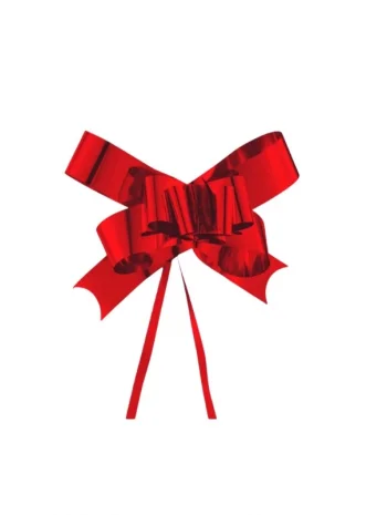 Çekmeli Fiyonk Hediye Paketi Süsü Kırmızı 50 Adet