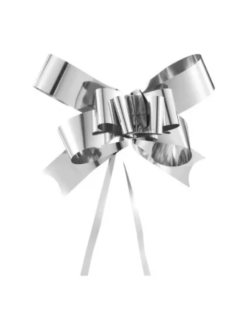 Çekmeli Fiyonk Hediye Paketi Süsü Silver 50 Adet