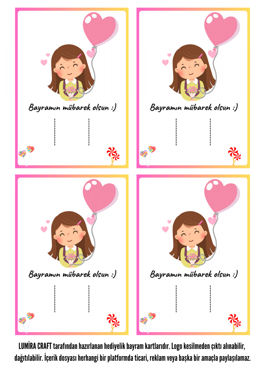 Bayram Tebrik Kartı 3