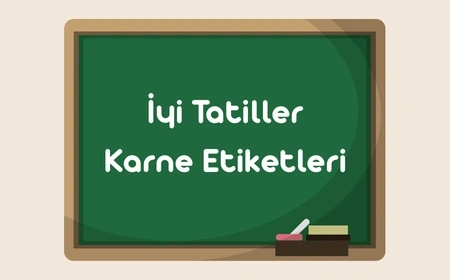 Karne - Tatil Etiketleri