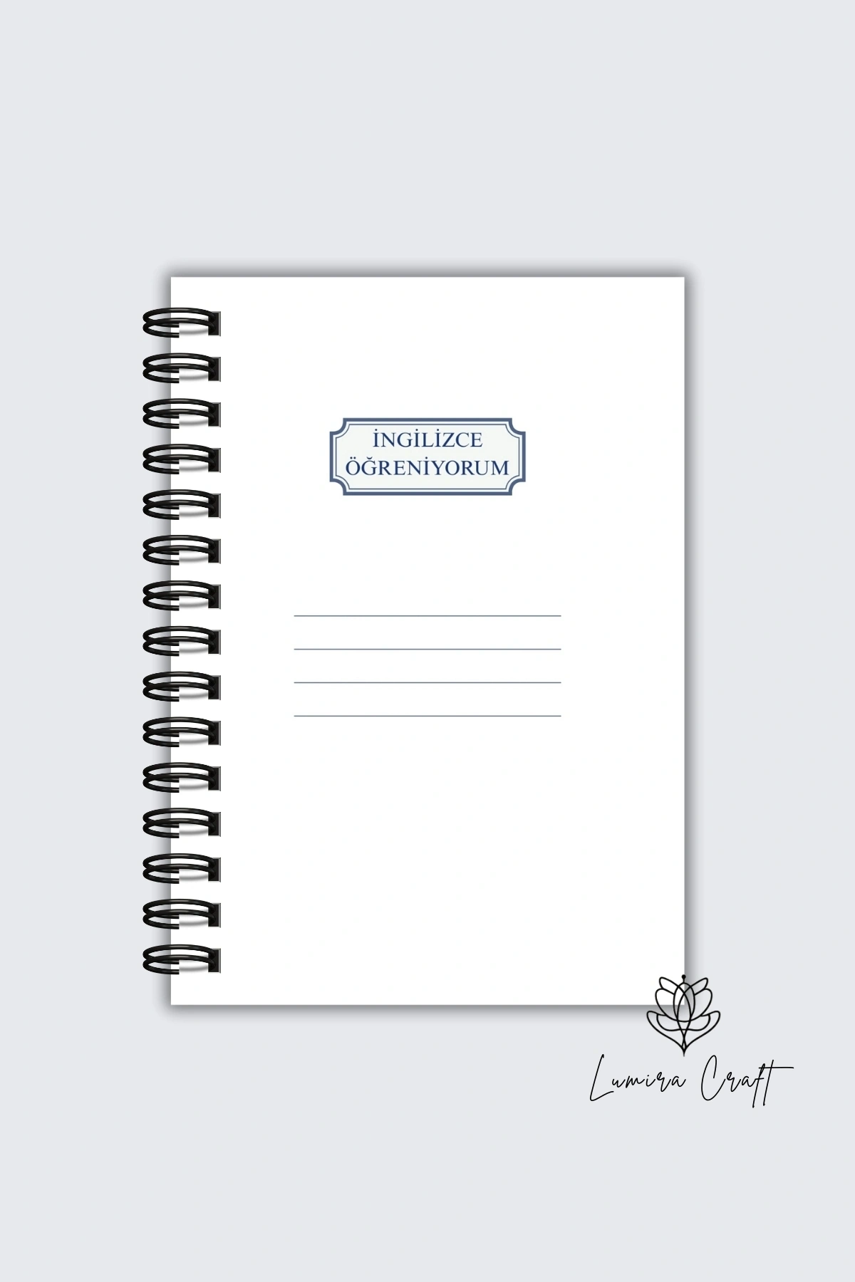 İngilizce Çalışma ve Yazma Defteri , Ajanda , Panlayıcı, Notepad, Not Defteri