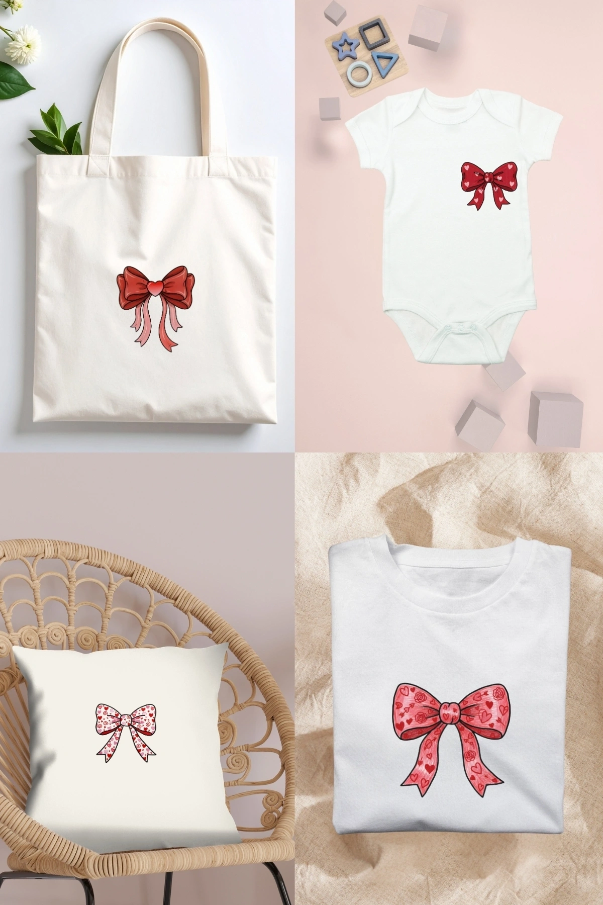 Sevgililer Günü Kalpli Fiyonklar Kumaşa Baskı Yapılabilen Ütü ile Yapışan DTF Transfer Baskı Kağıdı