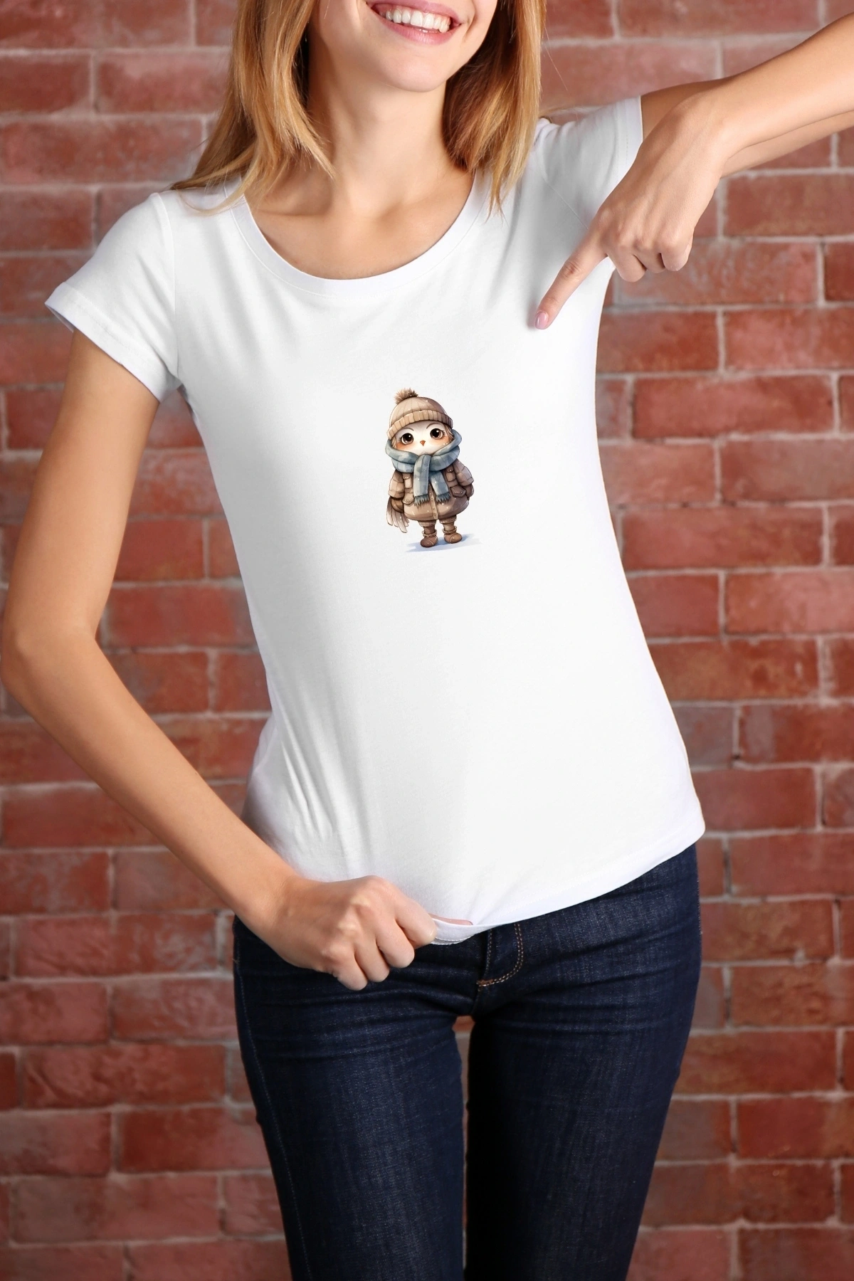 Sevimli Kış Hayvanları Kumaşa Ütü ile Yapışan DTF Transfer Baskı Kağıdı