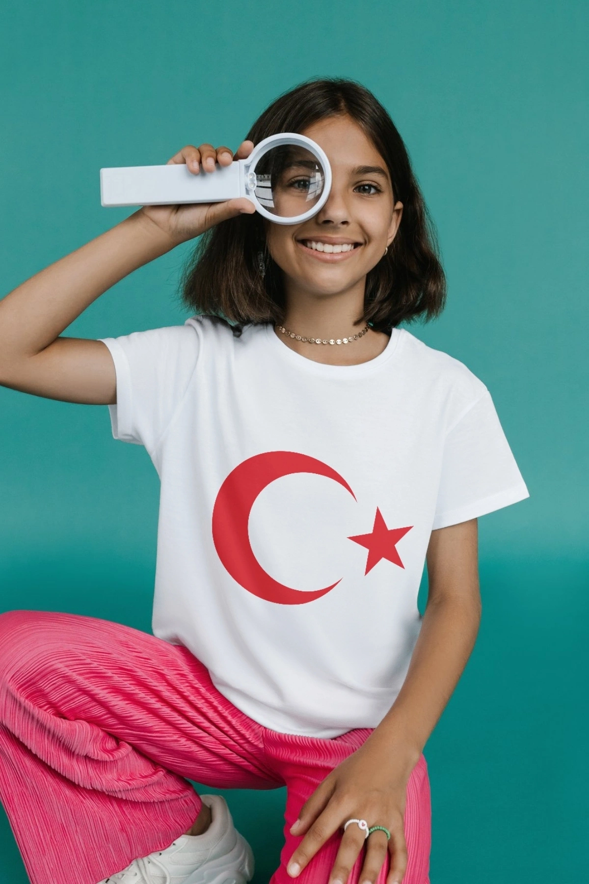 Atatürk ve Ay Yıldız Baskılı Kumaşa Ütü ile Yapışan DTF Transfer Baskı Kağıdı