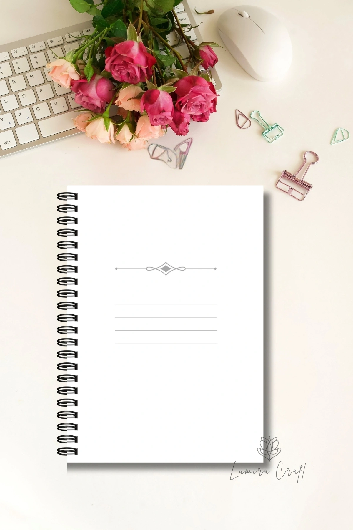 Renkli Çiçekli - A5 Boy Günlük Planlayıcı , Daily Planner, To Do List-Konsept Not Defteri, Notepad