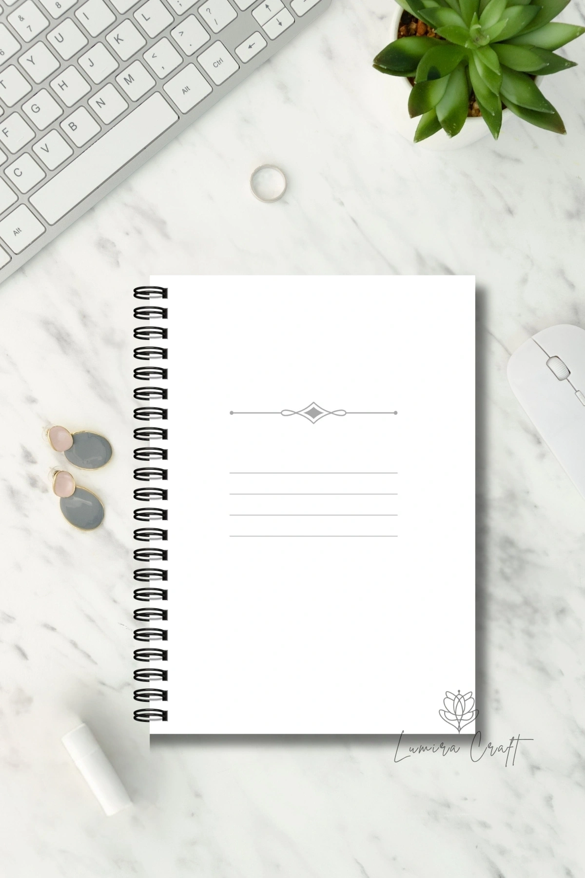 Limon Bahçesi A5 Boy Günlük Planlayıcı Defter , 60 Yaprak - 120 Sayfa, Konsept Not Defteri, Notepad