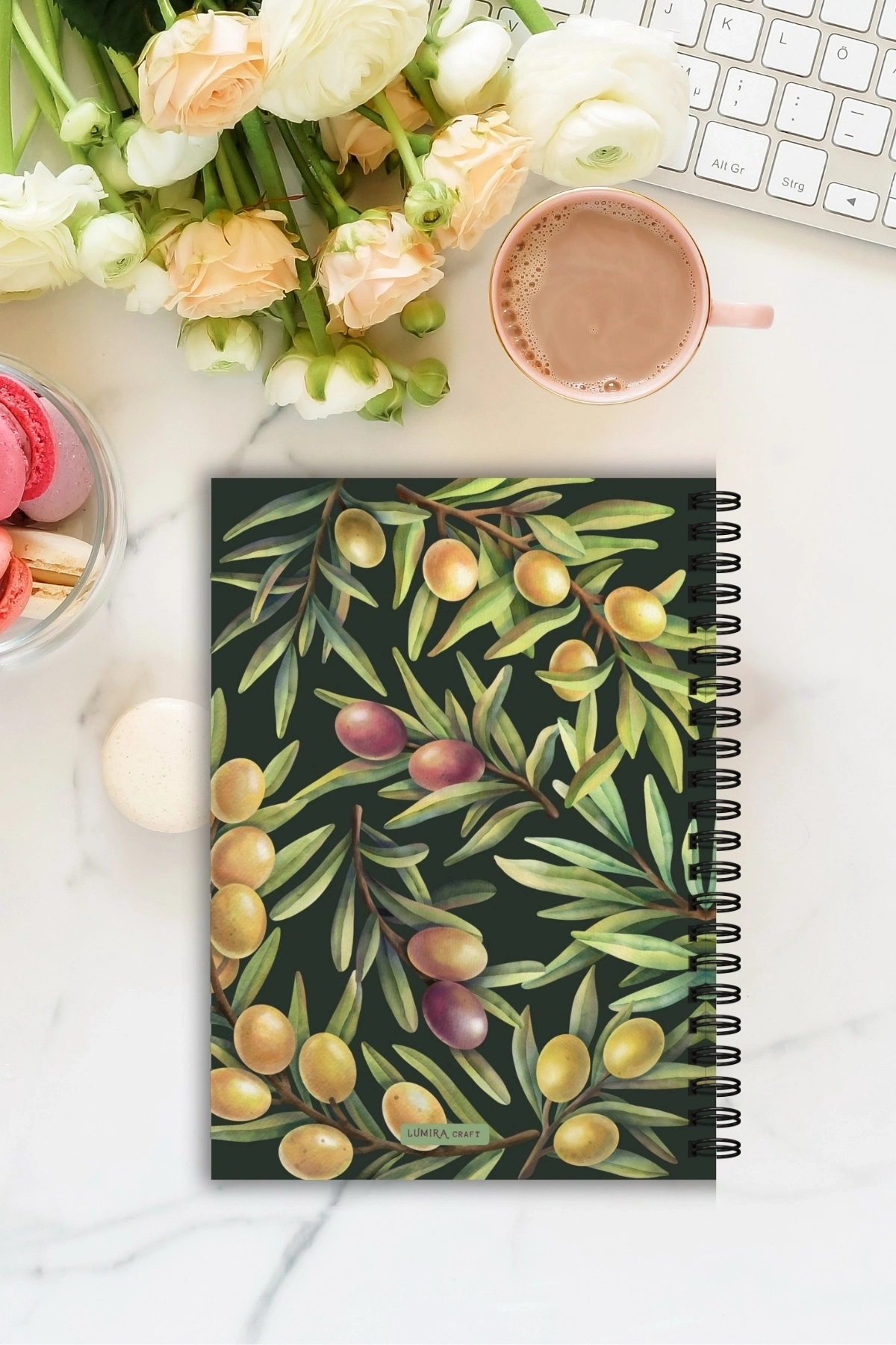 Zeytin Model- A5 Boy Günlük Planlayıcı , Daily Planner, To Do List-Konsept Not Defteri, Notepad