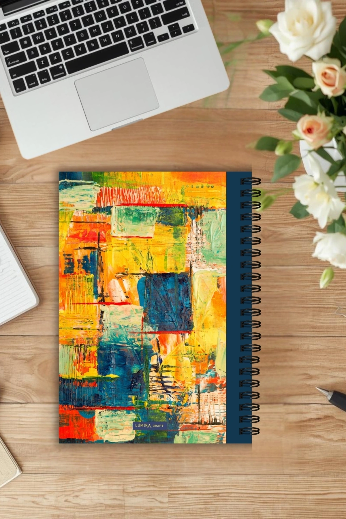 Soyut Model - A5 Boy Günlük Planlayıcı , Daily Planner, To Do List-Konsept Not Defteri, Notepad