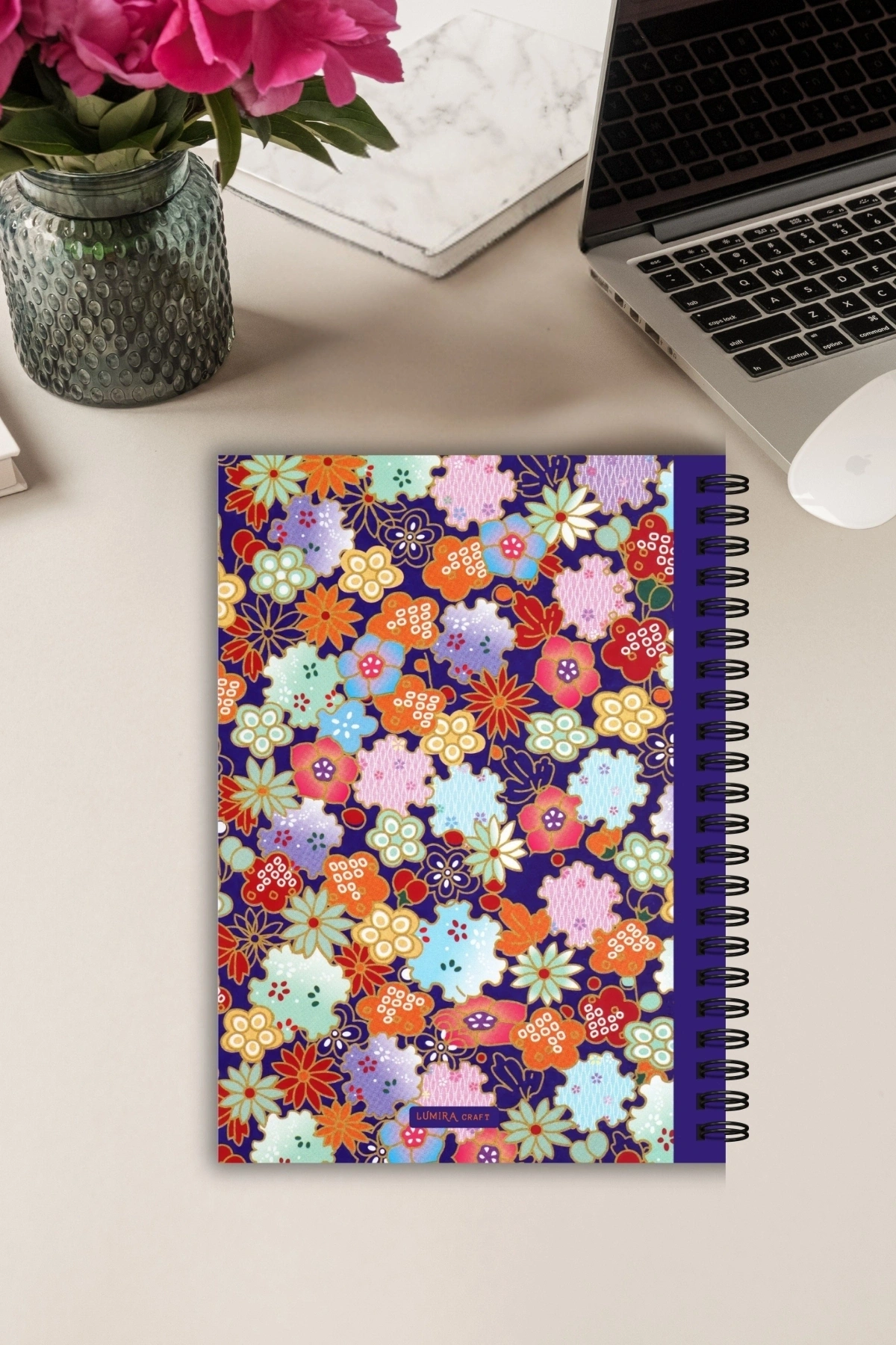 Mavi Vintage, A5-Günlük Planlayıcı , Daily Planner, To Do List-Konsept Not Defteri, Notepad