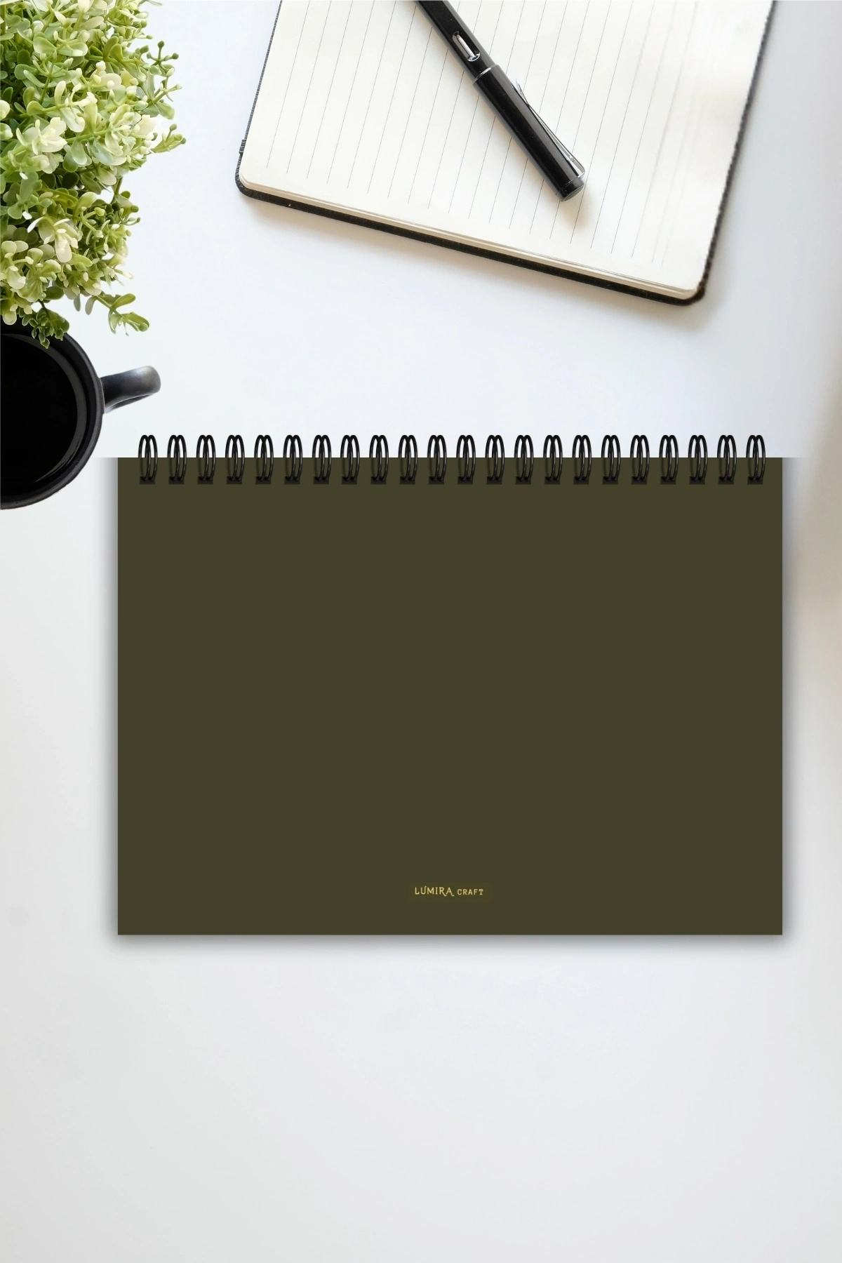 Etnik Çiçek Desenli A5-Haftalık Planlayıcı , Weekly Planner, To Do List-Konsept Not Defteri, Notepad