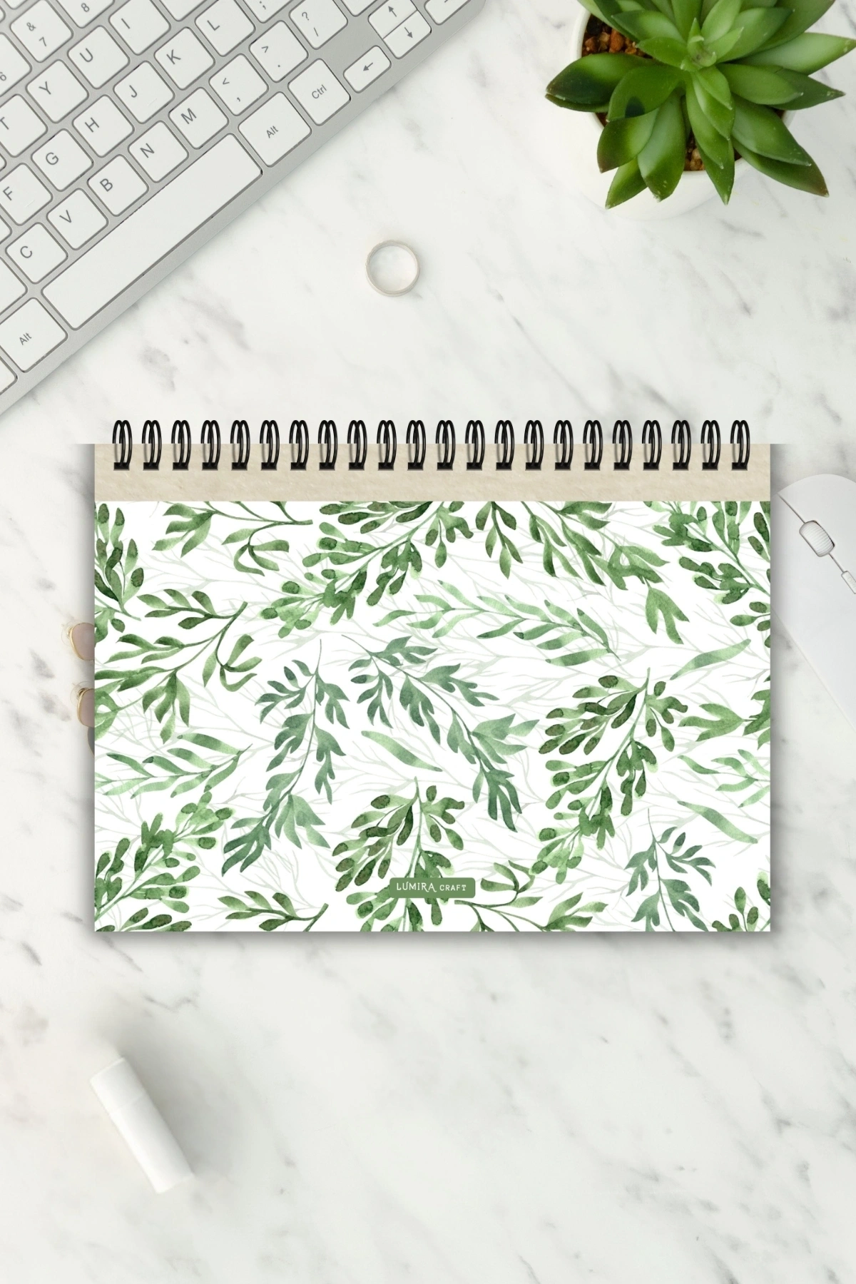 Green Botanical A5-Haftalık Planlayıcı , Weekly Planner, To Do List-Konsept Not Defteri, Notepad