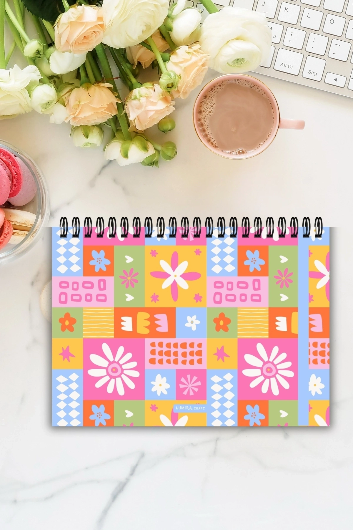 Soft Renkli Minimal A5-Haftalık Planlayıcı , Weekly Planner, To Do List-Konsept Not Defteri, Notepad