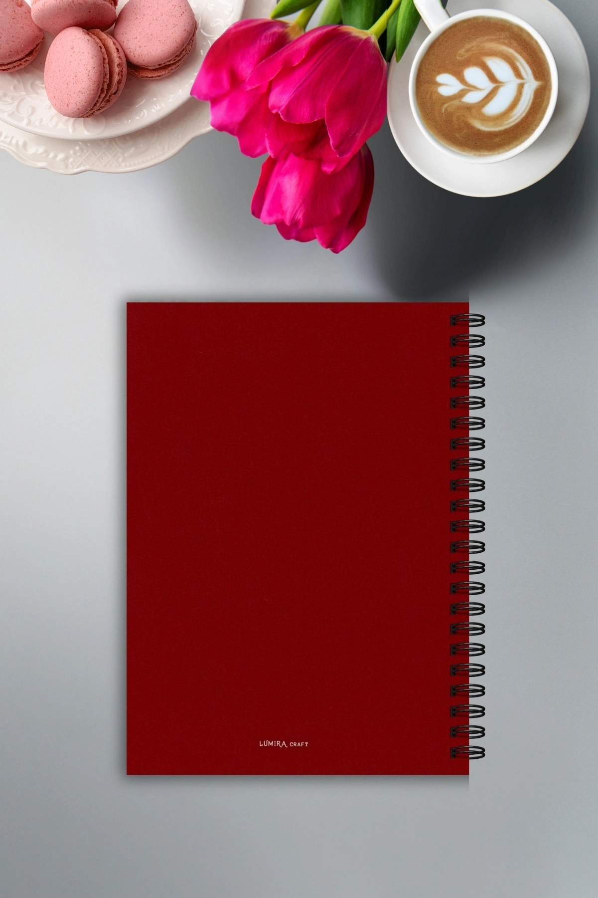 Vintage Tasarım Yemek Tarif Defteri, Şef Defteri, Tel Spiralli A5, Not Defteri, Elegant Recipe Book