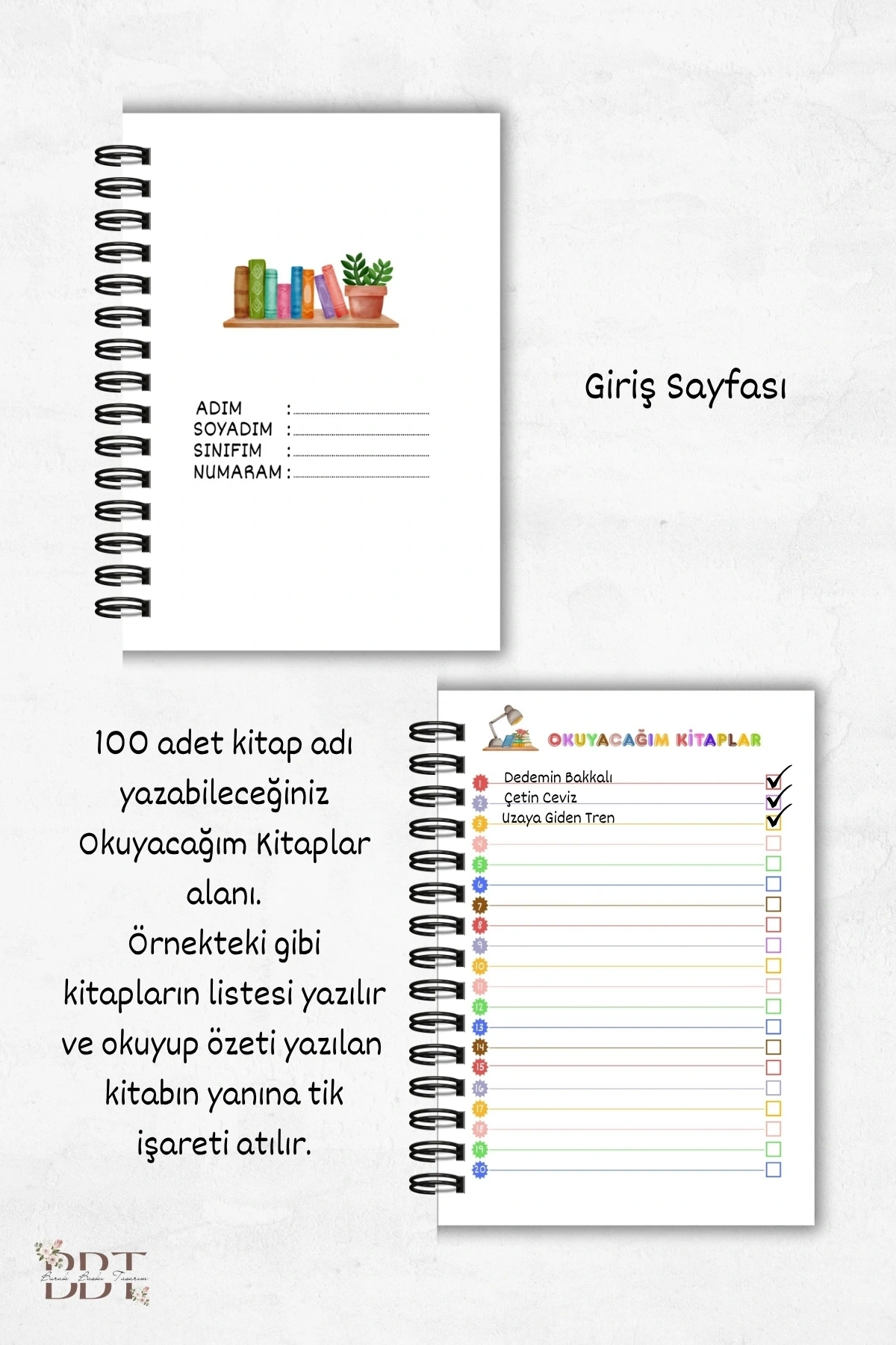 Renkli Erkek Çocuk Kitap Okuma Günlüğü, Çocuklar Için Günlük, Book Reading Daily