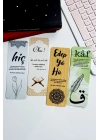Dini Temalı 4lü Kitap Ayracı Seti, Edep Ya Hu, Hiç, Oku, Kaf, Ramazan, Hafızlık Hediyesi