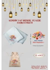 Şeker Tasarımlı Mendil ve Kese Baskı Kağıdı, Kumaşa Ütü ile Yapışan DTF Transfer, Ramazan Bayramı