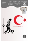Atatürk ve Ay Yıldız Baskılı Kumaşa Ütü ile Yapışan DTF Transfer Baskı Kağıdı