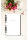 Renkli Çiçekli - A5 Boy Günlük Planlayıcı , Daily Planner, To Do List-Konsept Not Defteri, Notepad