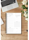 Etnik Desen - A5 Boy Günlük Planlayıcı , Daily Planner, To Do List-Konsept Not Defteri, Notepad