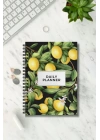 Limon Bahçesi A5 Boy Günlük Planlayıcı Defter , 60 Yaprak - 120 Sayfa, Konsept Not Defteri, Notepad