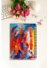 Renkli Fırça Darbeli- A5 Boy Günlük Planlayıcı , Daily Planner, To Do List-Konsept Not Defteri