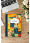 Soyut Model - A5 Boy Günlük Planlayıcı , Daily Planner, To Do List-Konsept Not Defteri, Notepad