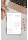 Renkli Kuş Tüyü, A5-Günlük Planlayıcı , Daily Planner, To Do List-Konsept Not Defteri, Notepad