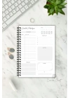 Mistik Tilki Tasarım, A5-Günlük Planlayıcı , Daily Planner, To Do List-Konsept Not Defteri, Notepad