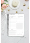 Soft Yeşil Çiçekli, A5-Günlük Planlayıcı , Daily Planner, To Do List-Konsept Not Defteri, Notepad