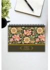 Etnik Çiçek Desenli A5-Haftalık Planlayıcı , Weekly Planner, To Do List-Konsept Not Defteri, Notepad