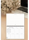 Sarı Çiçekli A5-Haftalık Planlayıcı , Weekly Planner, To Do List-Konsept Not Defteri