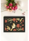 Elegant Floral A5-Haftalık Planlayıcı , Weekly Planner, To Do List-Konsept Not Defteri, Notepad