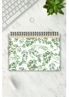 Green Botanical A5-Haftalık Planlayıcı , Weekly Planner, To Do List-Konsept Not Defteri, Notepad
