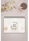 Pamuk Çiçeği A5-Haftalık Planlayıcı , Weekly Planner, To Do List-Konsept Not Defteri, Notepad