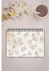 Pamuk Çiçeği A5-Haftalık Planlayıcı , Weekly Planner, To Do List-Konsept Not Defteri, Notepad